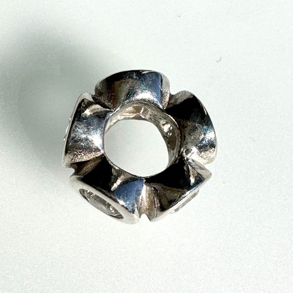 PANDORA Circle Lights Spacer Charm 790226CZ 925 ALE Clear CZ Retired Silver Bead - Picture 5 of 11